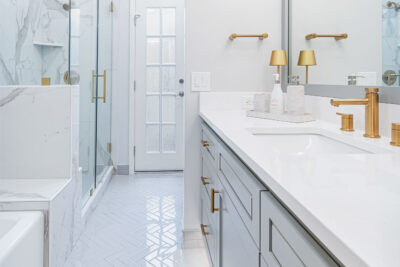 Elevated Elegance in Davis, CA: A Hallway Bathroom Remodel by DreamLine Custom Cabinetry