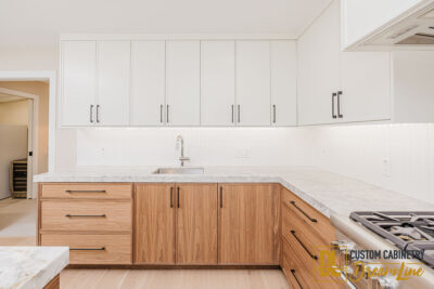 natural wood cabinetry