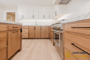 natural wood cabinetry