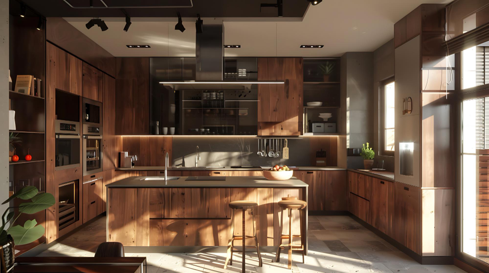 Batu Wood Turned a Simple Room