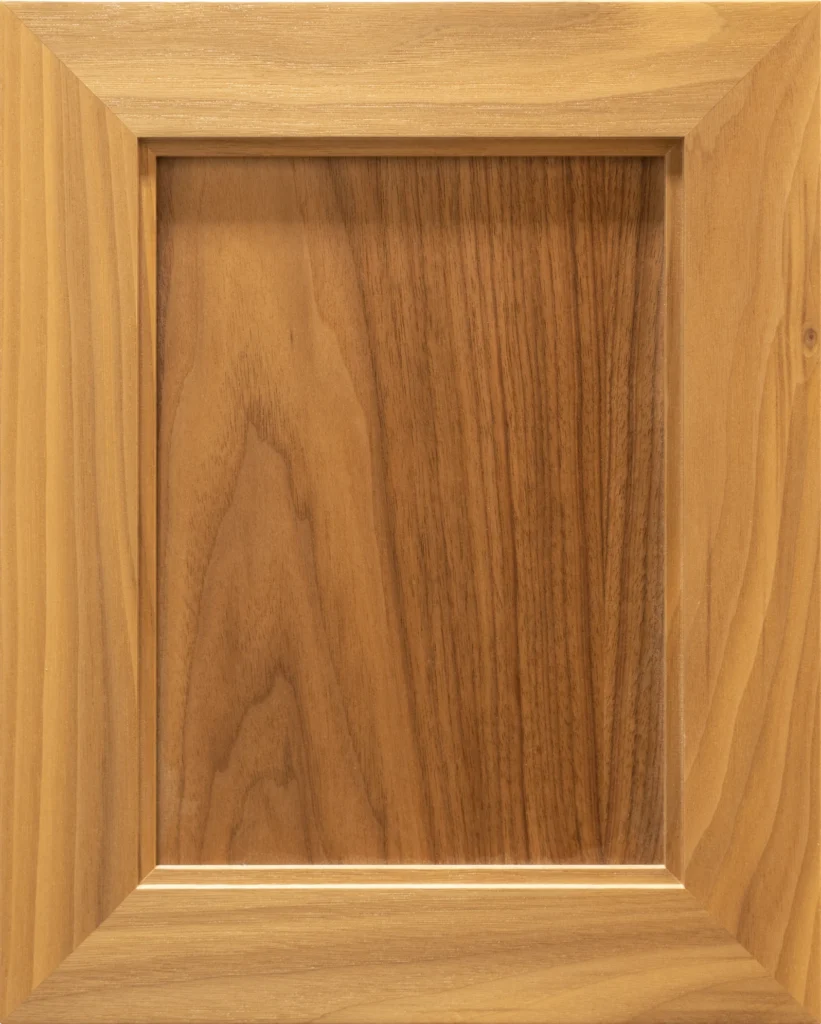 Berkley Walnut Clear cabinet door