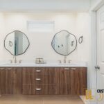 Walnut Floating Vanity in Elk Grove by DreamLine