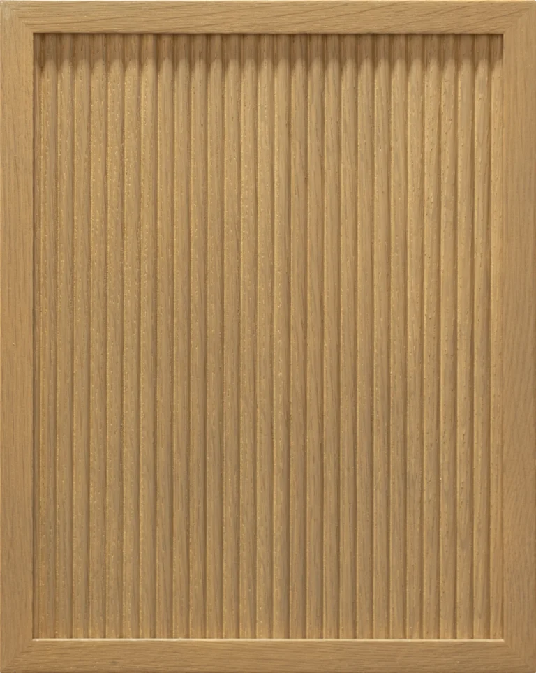 Giovanna Reeded Rift White Oak California Oak cabinet door