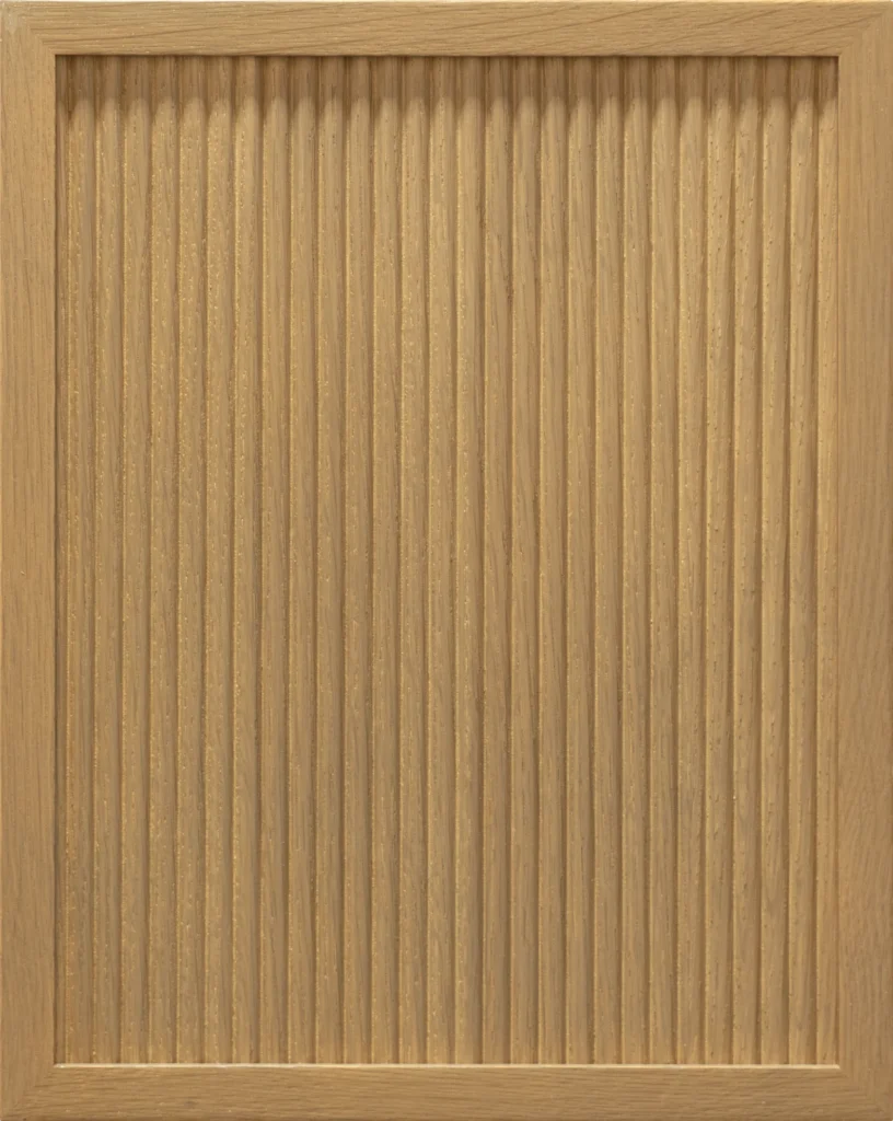Giovanna Reeded Rift White Oak California Oak cabinet door
