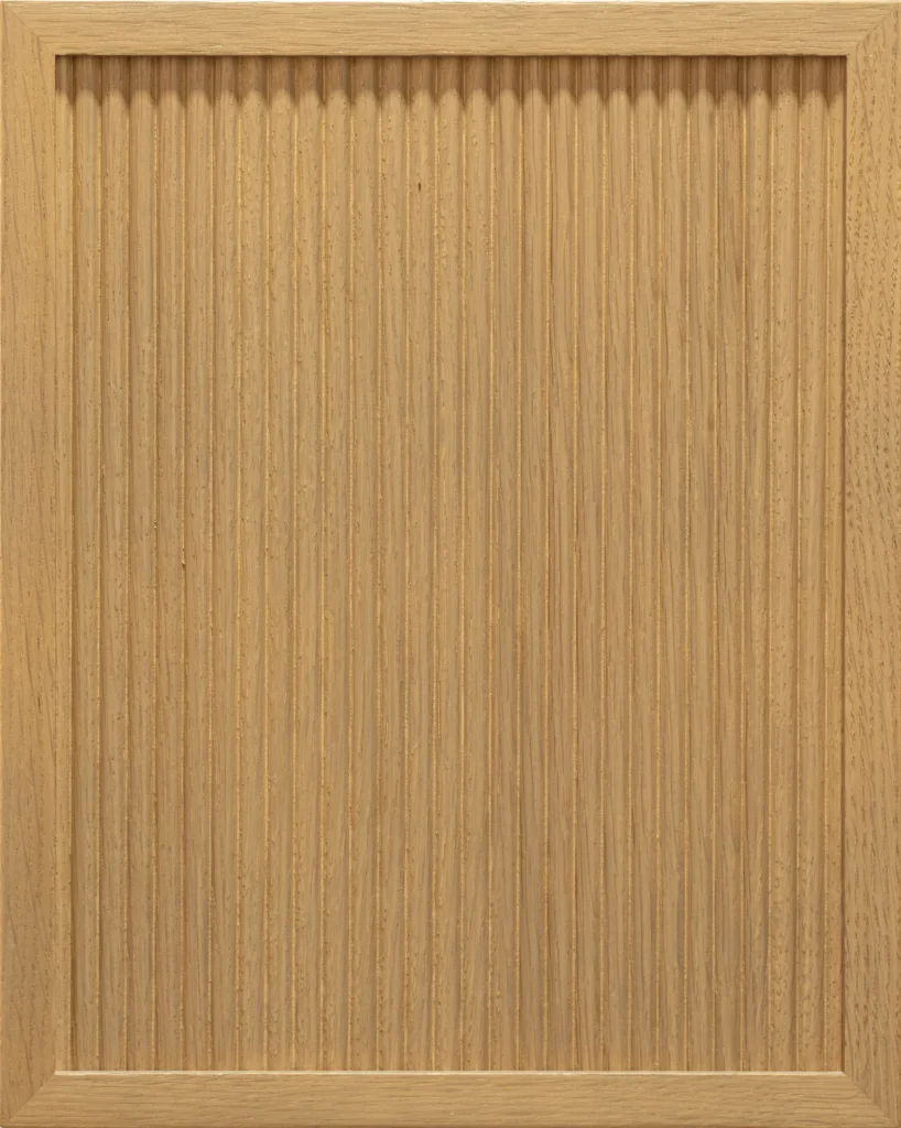 Giovanna Reeded Rift White Oak California Oak cabinet door