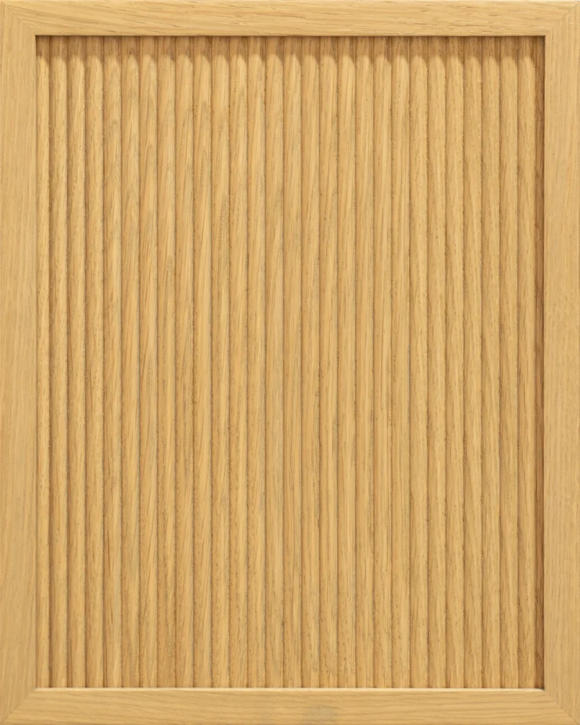 Giovanna Reeded Rift White Oak Sahara cabinet door