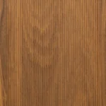 Giovanna Reeded Walnut Clear cabinet door