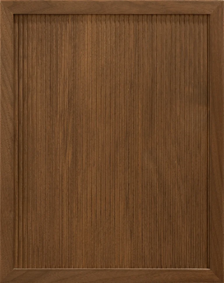 Giovanna Reeded Walnut Java cabinet door