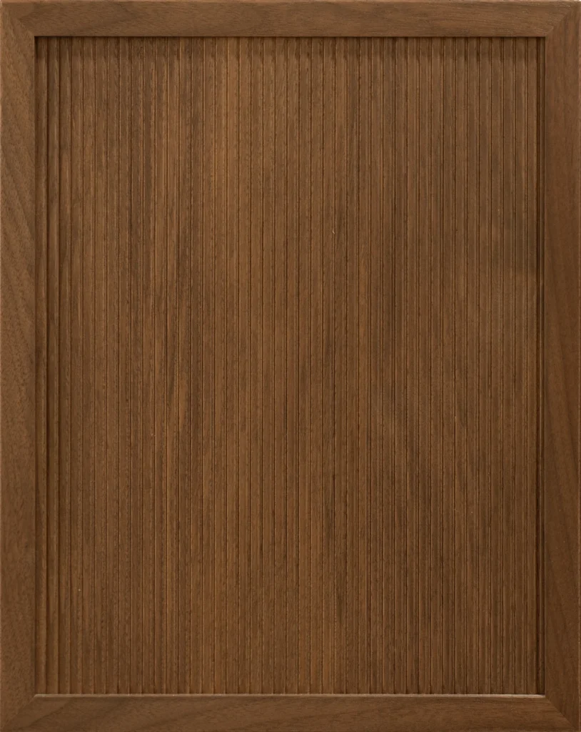 Giovanna Reeded Walnut Java cabinet door