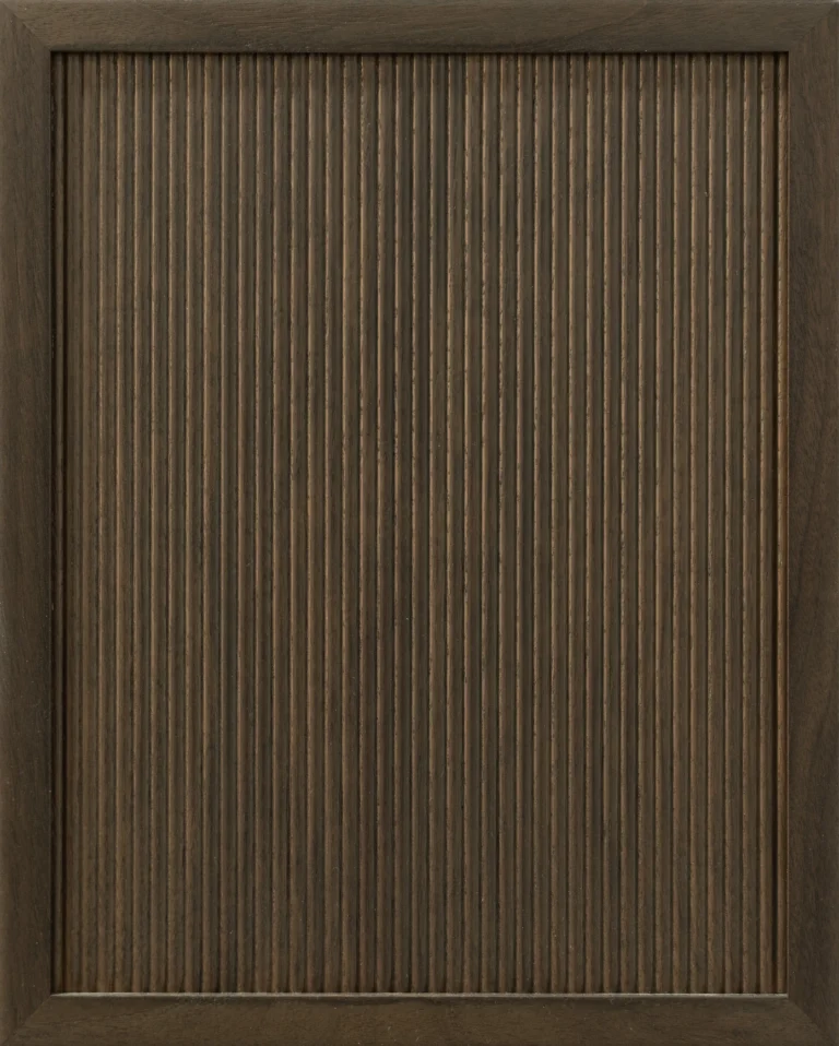 Giovanna Reeded Walnut Slate cabinet door