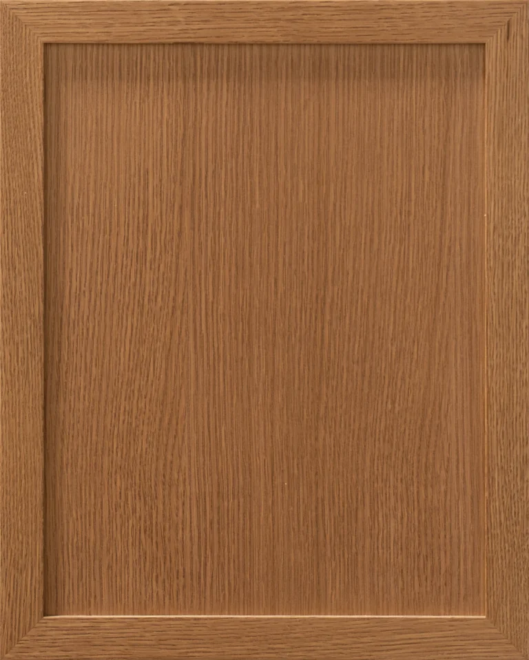Giovanna Rift White Oak Candle Light cabinet door