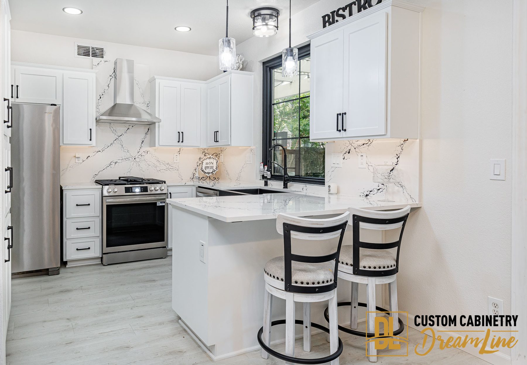 A refaced kitchen in Sacramento