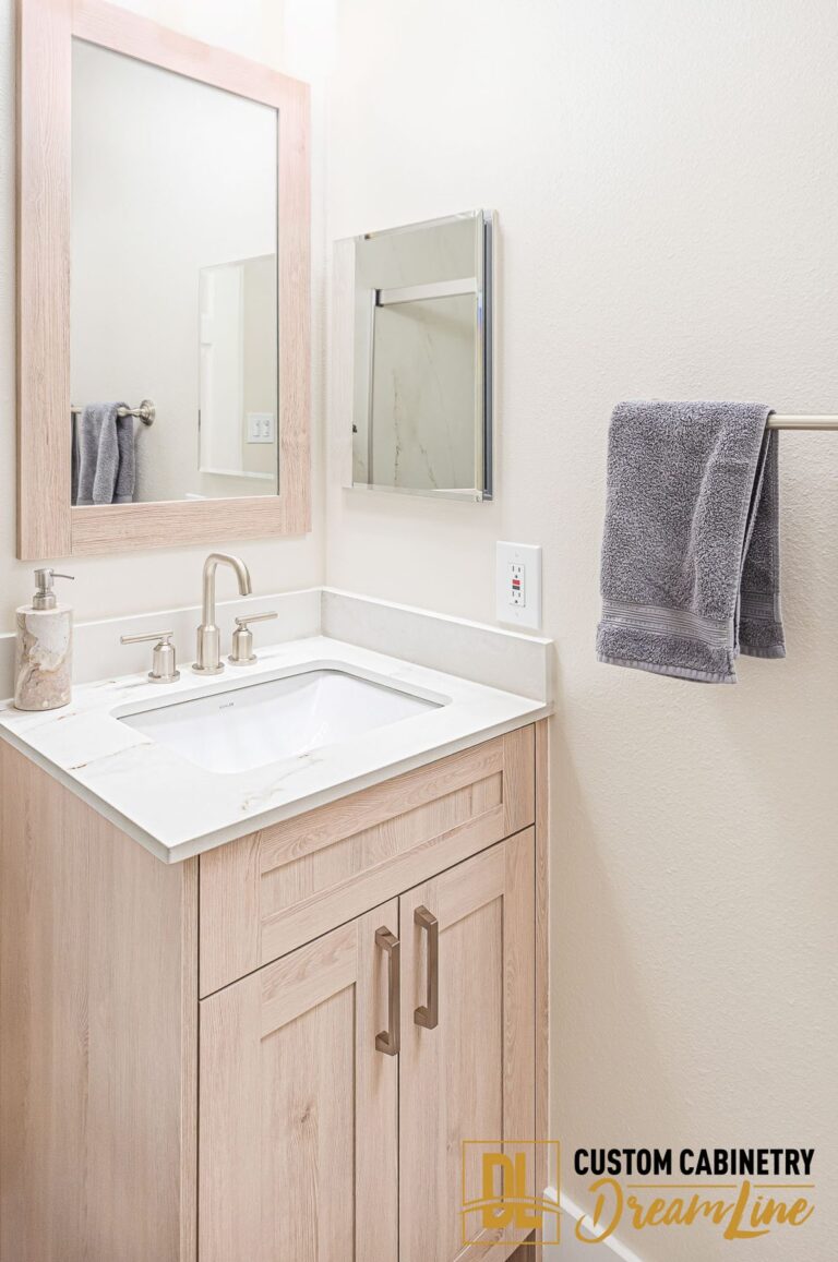 Light Oak Vanity in Sacramento