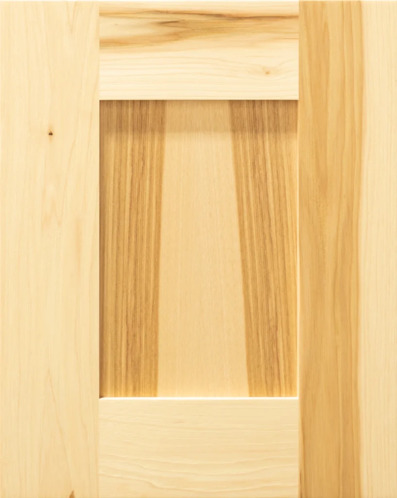 Shaker Hickory Clear cabinet door