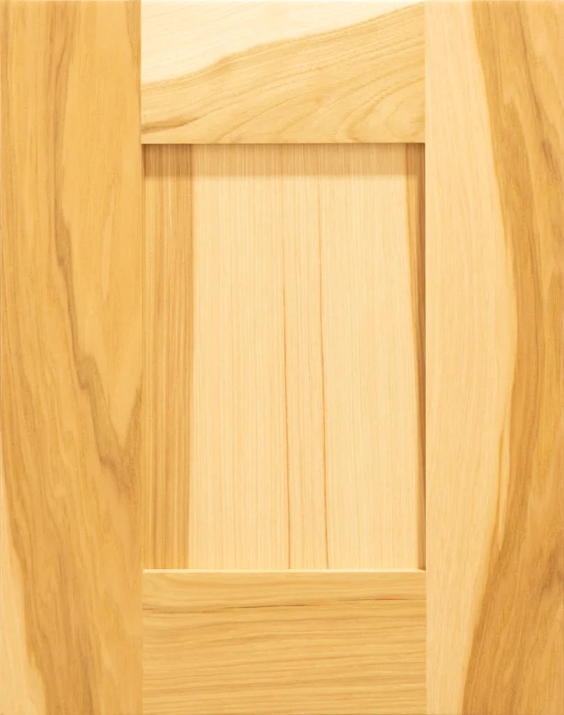 Shaker Hickory Clear cabinet door