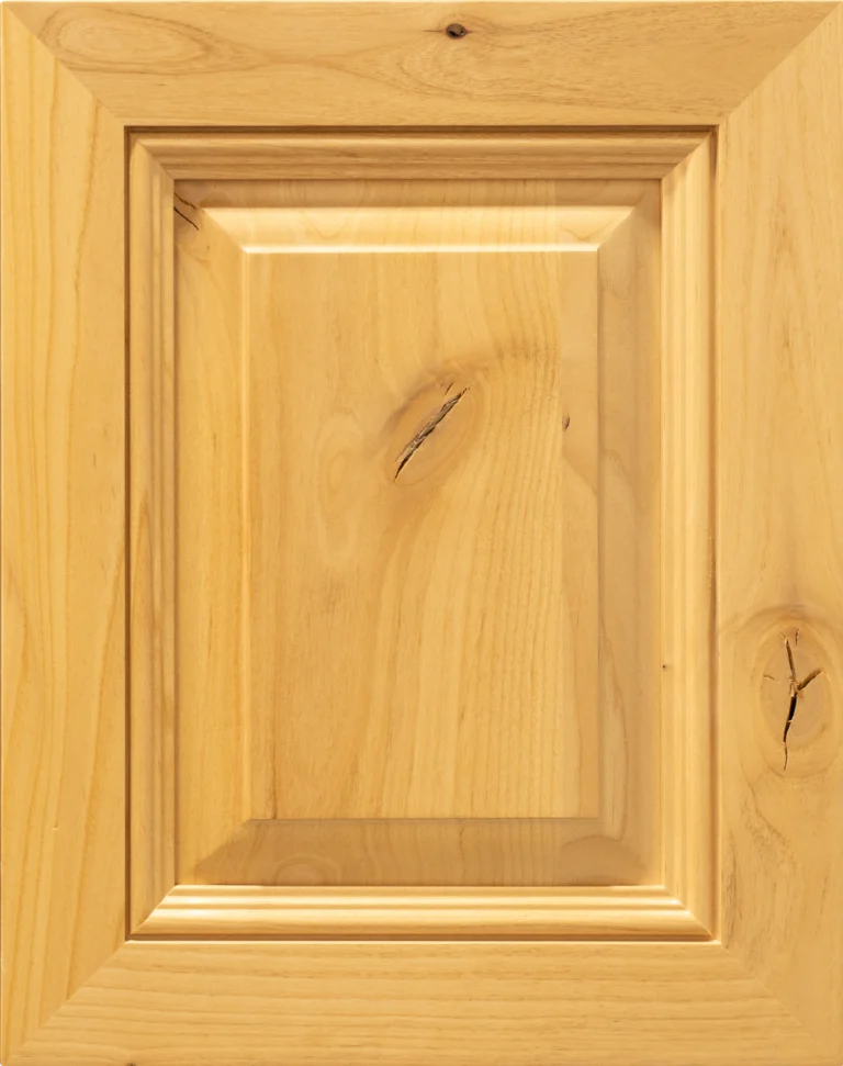 Ventura Rustic Alder Clear cabinet door